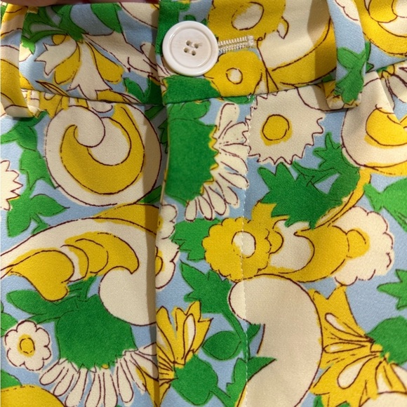 ZARA MULTICOLORED PRINTED PANTS - Picture 8 of 10